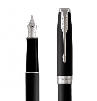 Parker Sonnet Core - Matte Black CT, перьевая ручка, F, BL