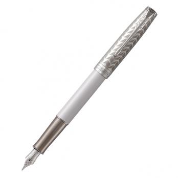 Parker Sonnet Premium - Pearl Metal PGT, перьевая ручка, F, BL