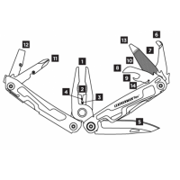 Мультитул Leatherman Rev, 13 функций, нейлоновый чехол (подарочная упаковка)
