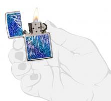 Зажигалка Zippo Classic с покрытием High Polish Chrome, латунь/сталь, серебристая, 36x12x56 мм