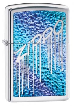 Зажигалка Zippo Classic с покрытием High Polish Chrome, латунь/сталь, серебристая, 36x12x56 мм