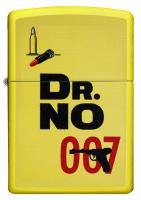 Зажигалка Zippo James Bond с покрытием Lemon, латунь/сталь, жёлтая, матовая, 36x12x56 мм