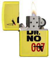 Зажигалка Zippo James Bond с покрытием Lemon, латунь/сталь, жёлтая, матовая, 36x12x56 мм