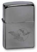Зажигалка Zippo Bats, с покрытием High Polish Chrome, латунь/сталь, серебристая, глянцевая, 36х12х56