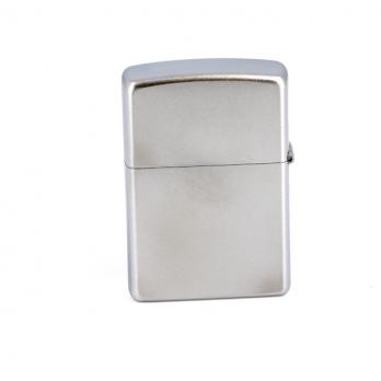 Зажигалка Zippo Tire On Fire, с покрытием Satin Chrome, латунь/сталь, серебристая, матовая,
