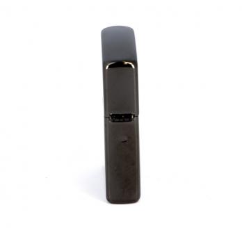 Зажигалка Zippo Classic с покрытием Ebony, латунь/сталь, чёрная, глянцевая, 36x12x56 мм