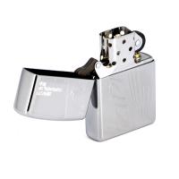 Зажигалка Zippo Classic с покрытием High Polish Chrome, латунь/сталь, серебристая, 36x12x56 мм