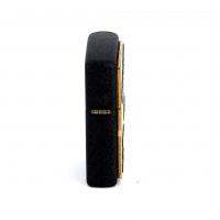 Зажигалка Zippo Marines с покрытием Black Crackle, латунь/сталь, чёрная, матовая, 36x12x56 мм