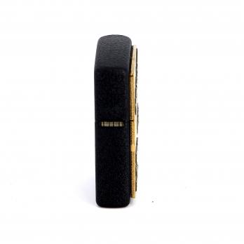 Зажигалка Zippo Marines с покрытием Black Crackle, латунь/сталь, чёрная, матовая, 36x12x56 мм