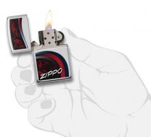 Зажигалка Zippo Classic с покрытием High Polish Chrome, латунь/сталь, серебристая, 36x12x56 мм