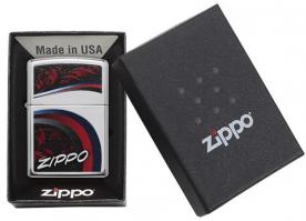 Зажигалка Zippo Classic с покрытием High Polish Chrome, латунь/сталь, серебристая, 36x12x56 мм