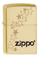Зажигалка Zippo Classic с покрытием High Polish Brass, латунь/сталь, золотистая, 36x12x56 мм