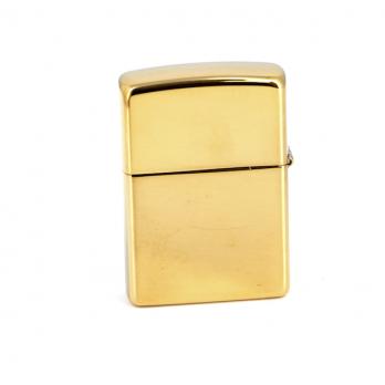 Зажигалка Zippo Classic с покрытием High Polish Brass, латунь/сталь, золотистая, 36x12x56 мм