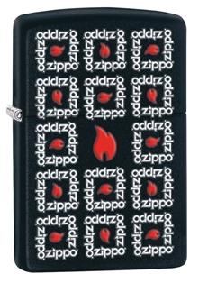 Зажигалка Zippo Classic с покрытием Black Matte, латунь/сталь, чёрная, матовая, 36x12x56 мм