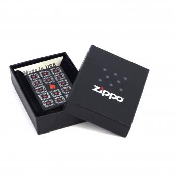 Зажигалка Zippo Classic с покрытием Black Matte, латунь/сталь, чёрная, матовая, 36x12x56 мм