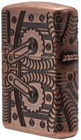 Зажигалка Zippo Armor с покрытием Antique Copper, латунь/сталь, медная, матовая, 36x12x56 мм