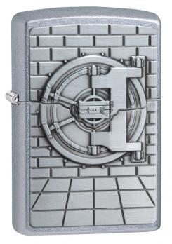 Зажигалка Zippo Classic с покрытием Street Chrome, латунь/сталь, серебристая, матовая, 36x12x56 мм