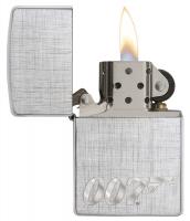 Зажигалка Zippo James Bond с покрытием Brushed Chrome, латунь/сталь, серебристая, матовая, 36x12x56