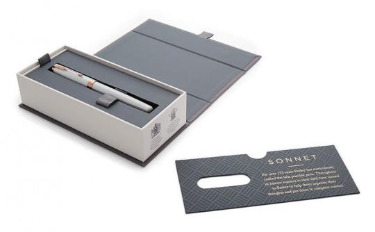 Parker Sonnet Premium - F540 Pearl PGT, перьевая ручка, F