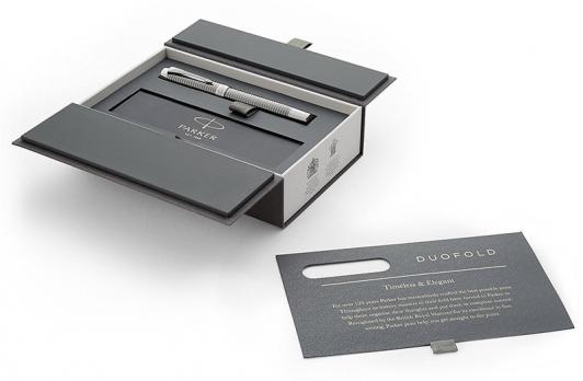 Parker Duofold - Ruthenium Chiselled CT, ручка-роллер, F