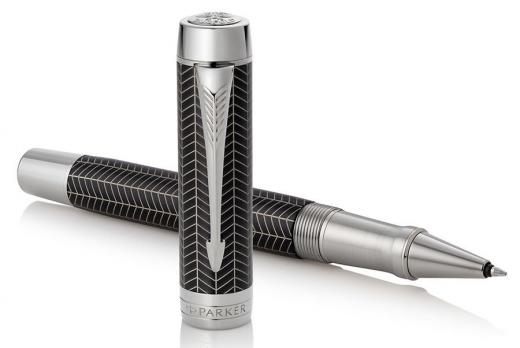 Parker Duofold - Black Chevron CT, ручка-роллер, F
