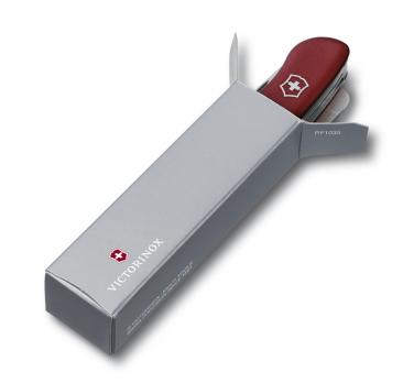 Нож Victorinox Cheese Knife, 111 мм, 6 функций, с фиксатором лезвия, красный