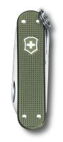 Нож-брелок Victorinox Classic, 58 мм, 5 функций, алюминиевая рукоять, зелёный