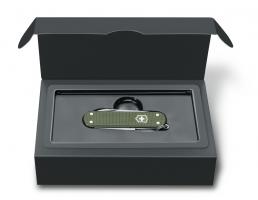 Нож-брелок Victorinox Classic, 58 мм, 5 функций, алюминиевая рукоять, зелёный