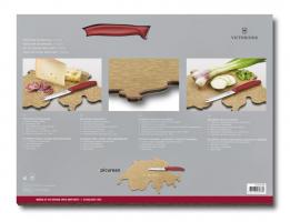 Набор Victorinox Swiss Map: нож для овощей и сыра 11 см + разделочная доска Epicurean