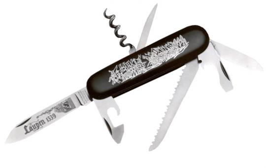 Нож Victorinox Laupen LE, коллекционный, 91 мм, 13 функций, черный (подар. упаковка)
