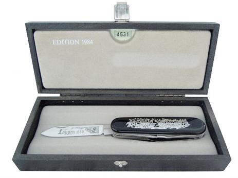 Нож Victorinox Laupen LE, коллекционный, 91 мм, 13 функций, черный (подар. упаковка)