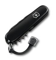 Нож Victorinox Spartan PS, 91 мм, 13 функций, чёрный, с темляком