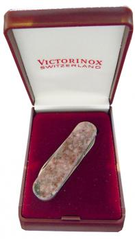 Нож-брелок Victorinox Classic LE, 58 мм, 4 функции, рукоять из натур. камня, "Belo Horizonte" (подар