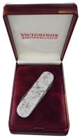 Нож-брелок Victorinox Classic LE, 58 мм, 4 функции, рукоять из натур. камня, "Bethel White" (подар.у