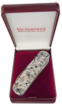 Нож-брелок Victorinox LE, 74 мм, 4 функции, рукоять из натур. камня, "Rosa Betha" (подар.упаковка)