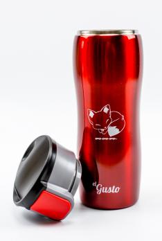 Термокружка El Gusto Corsa "Лисенок Фыр-фыр-фыр" (0,47 литра), красная