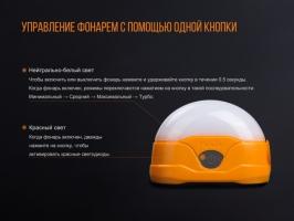 Фонарь светодиодный Fenix CL20R голубой, 300 лм, встроенный аккумулятор