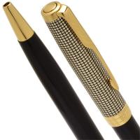 **Parker Sonnet Premium - Black Silver GT, шариковая ручка, M, BL  (СЕРЕБРО 925 пробы)
